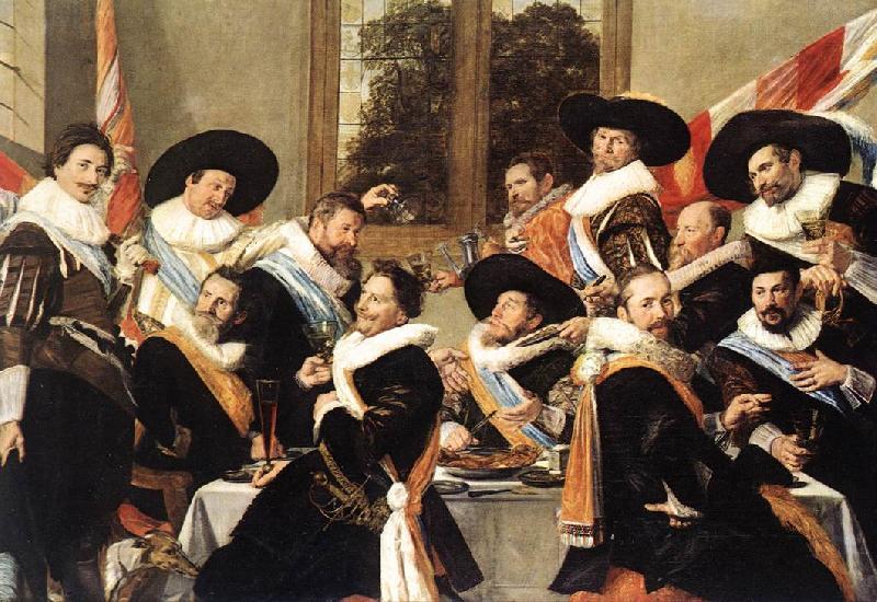 HALS, Frans Banquet of the Officers of the St Hadrian Civic Guard Company oil painting picture